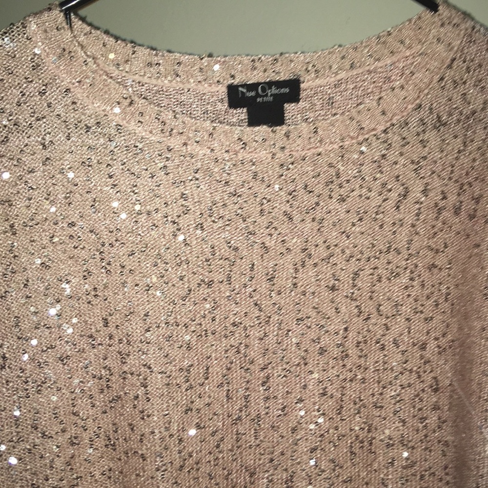Light pink sequin top
